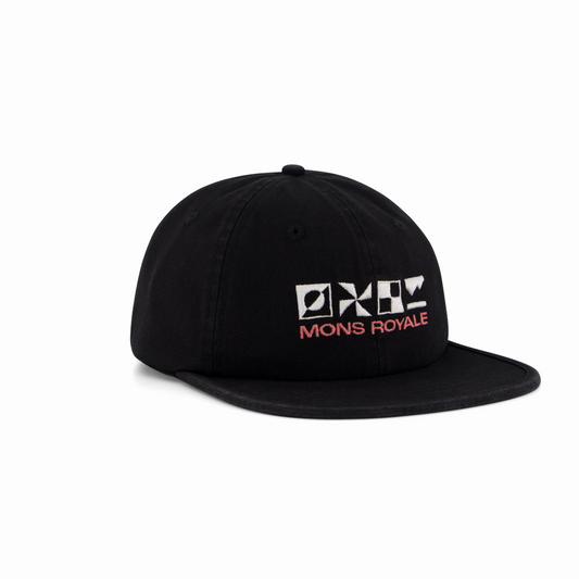 Mons Royale (Sample) - Unisex Roam 6 Panel Cap - Vintage Black