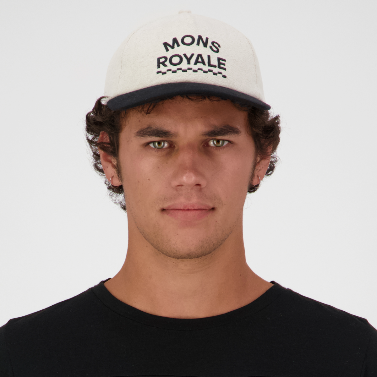 Mons Royale (Sample) - Unisex Shifty Cap - Oatmeal/Black