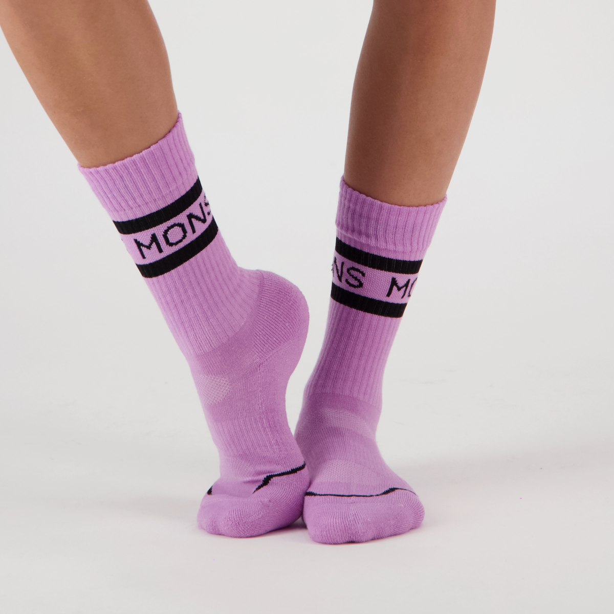 Mons Royale (Sample) - Unisex Signature Merino Crew Sock - Pastel Purple - Futureproof.life