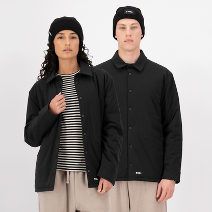 Mons Royale (Sample) - Unisex Stacker Merino Insulated Jacket - Black/Basil - Futureproof.life