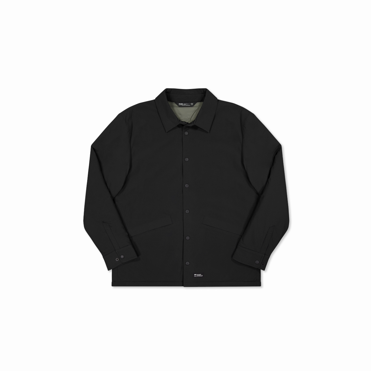 Mons Royale (Sample) - Unisex Stacker Merino Insulated Jacket - Black/Basil - Futureproof.life