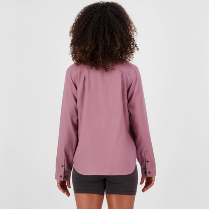 Mons Royale (Sample) - Women's AT Merino Long Sleeve Shirt - Sierra Pink