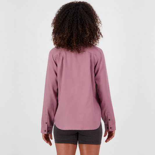 Mons Royale (Sample) - Women's AT Merino Long Sleeve Shirt - Sierra Pink
