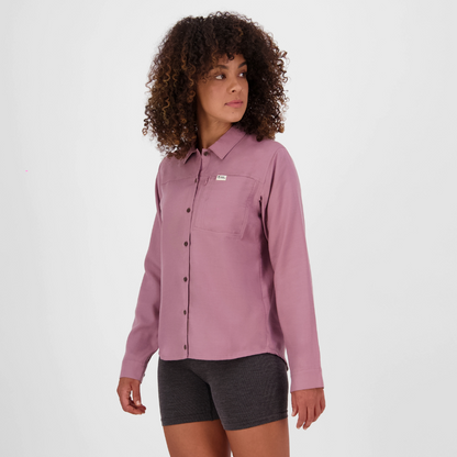 Mons Royale (Sample) - Women's AT Merino Long Sleeve Shirt - Sierra Pink