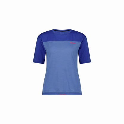 Mons Royale (Sample) - Women's Diversion Merino Bike Jersey Short Sleeve - Ocean/Ultramarine - Futureproof.life