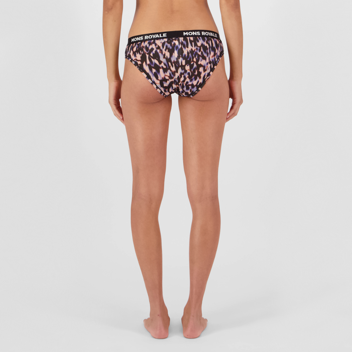 Mons Royale (Sample) - Women's Folo Merino Briefs - Rock Leopard