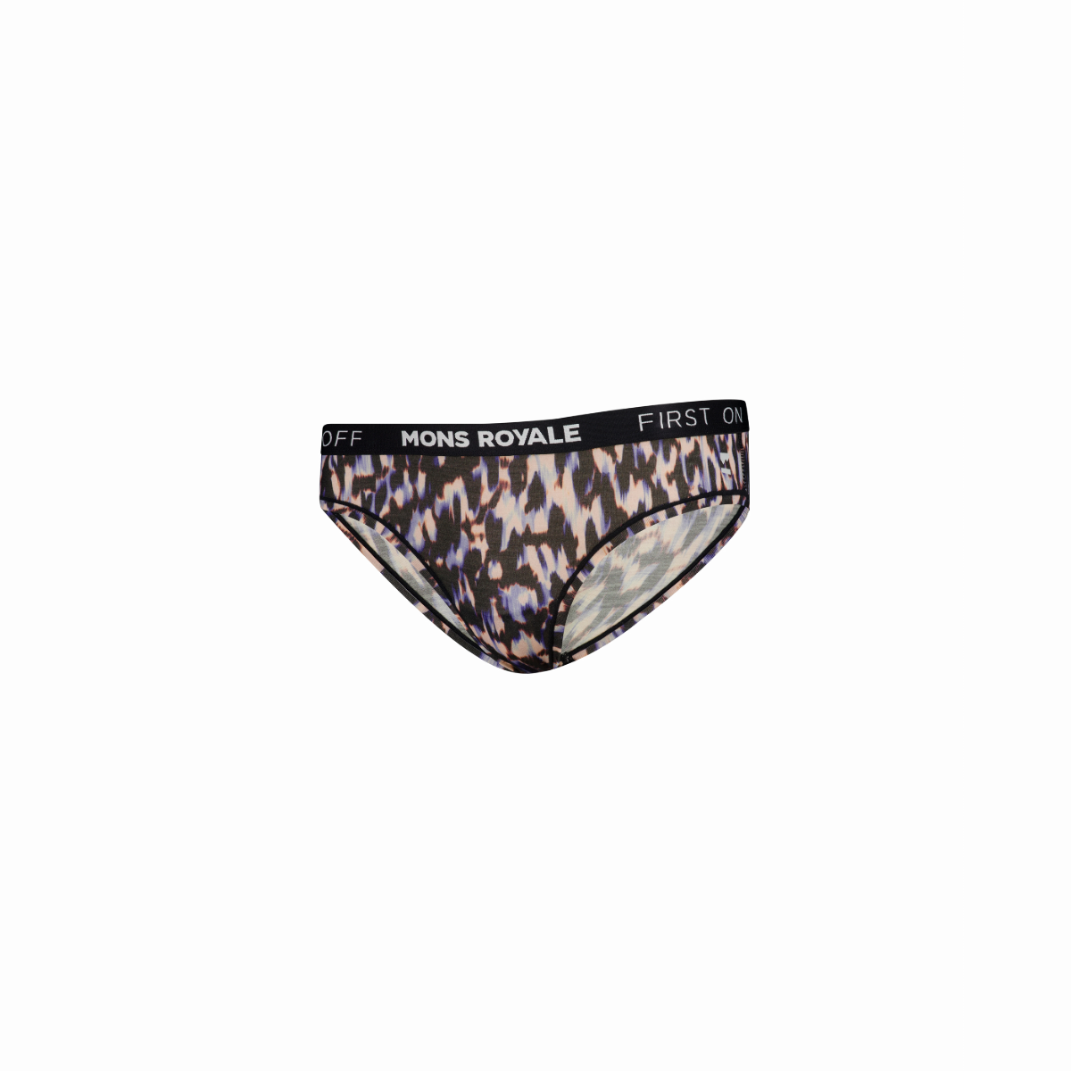 Mons Royale (Sample) - Women's Folo Merino Briefs - Rock Leopard
