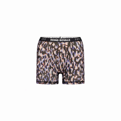 Mons Royale (Sample) - Women's Hannah Merino Hot Pant - Rock Leopard