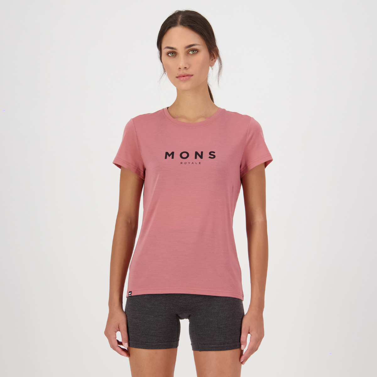 Mons Royale (Sample) - Women's Icon Merino Classic T-Shirt - Canyon Rose