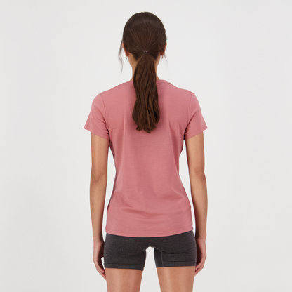 Mons Royale (Sample) - Women's Icon Merino Classic T-Shirt - Canyon Rose