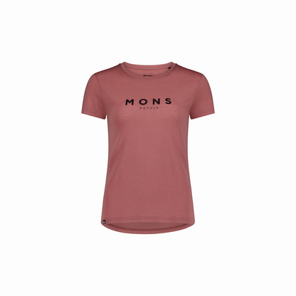 Mons Royale (Sample) - Women's Icon Merino Classic T-Shirt - Canyon Rose