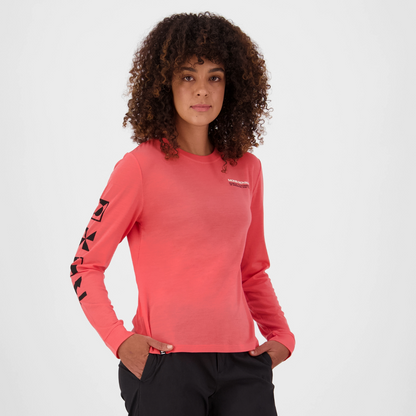 Mons Royale (Sample) - Women's Icon Merino Long Sleeve - Watermelon