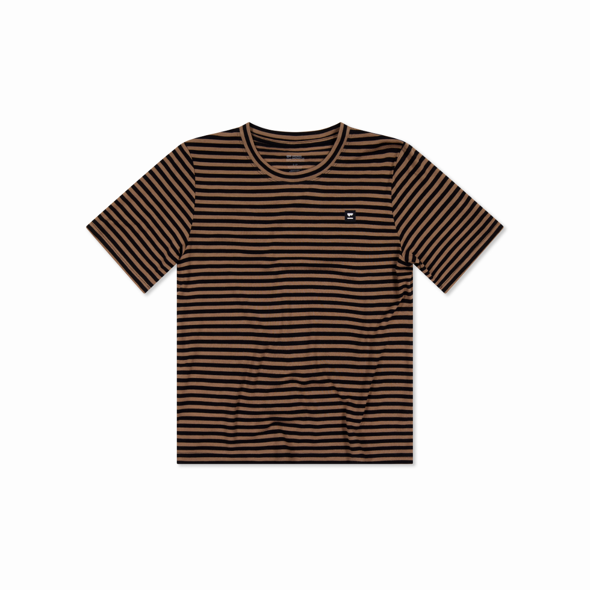 Mons Royale - Women's Icon Merino T-Shirt - MR Stripe Toffee