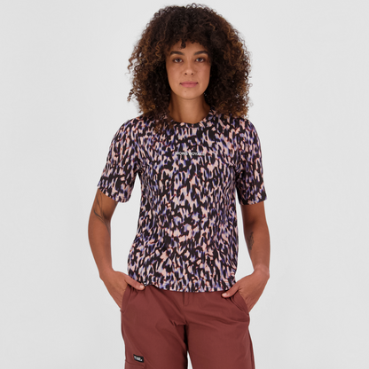 Mons Royale (Sample) - Women's Icon Merino T-Shirt - Rock Leopard - Futureproof.life