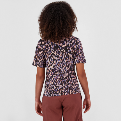 Mons Royale (Sample) - Women's Icon Merino T-Shirt - Rock Leopard - Futureproof.life