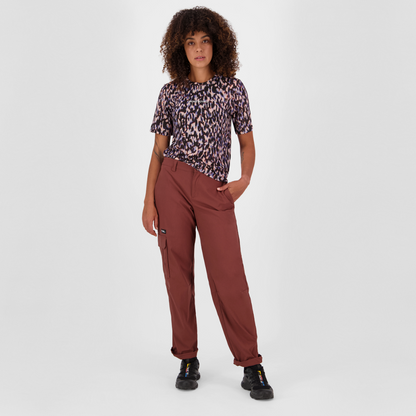 Mons Royale (Sample) - Women's Icon Merino T-Shirt - Rock Leopard - Futureproof.life