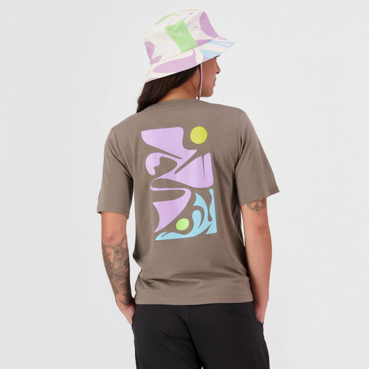 Mons Royale (Sample) - Women's Icon Merino T-Shirt - Walnut - Futureproof.life