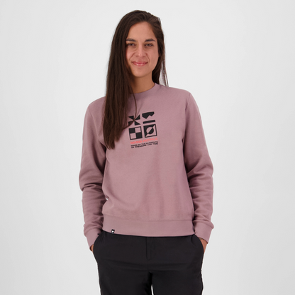 Mons Royale (Sample) - Women's Inversion Merino Crew - Antler