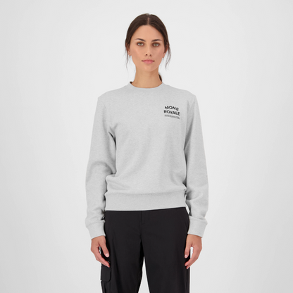 Mons Royale (Sample) - Women's Inversion Merino Crew - Light Grey Heather