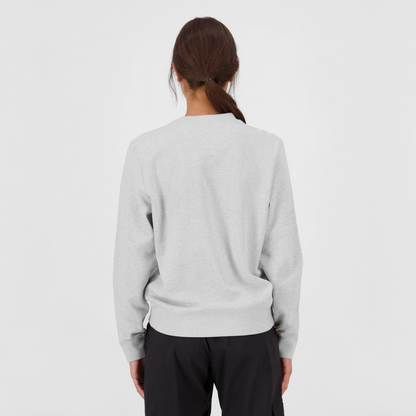 Mons Royale (Sample) - Women's Inversion Merino Crew - Light Grey Heather