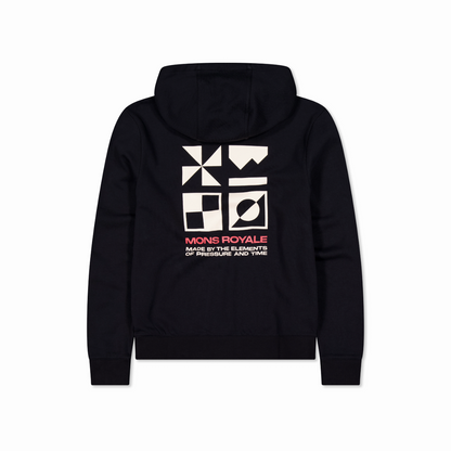 Mons Royale (Sample) - Women's Inversion Merino Hoodie - Black
