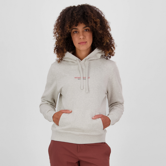 Mons Royale (Sample) - Women's Inversion Merino Hoodie - Light Grey Heather