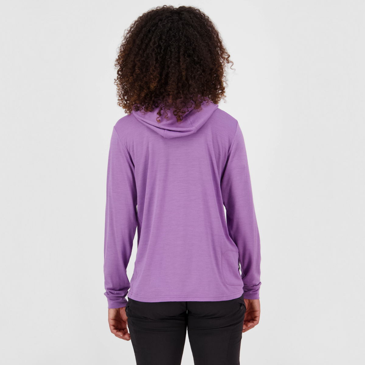 Mons Royale (Sample) - Women's Pivot Merino Long Sleeve Hood - Bloom - Futureproof.life