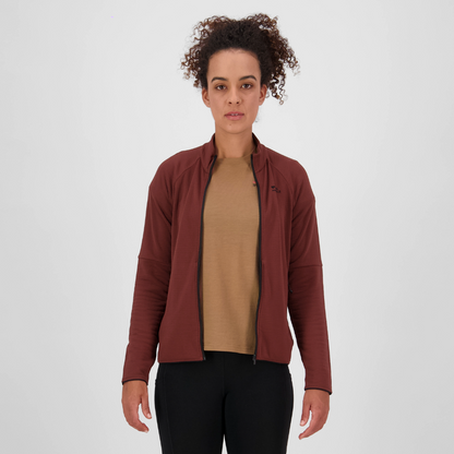 Mons Royale (Sample) - Women's Quad Merino Fleece Jacket - Sable