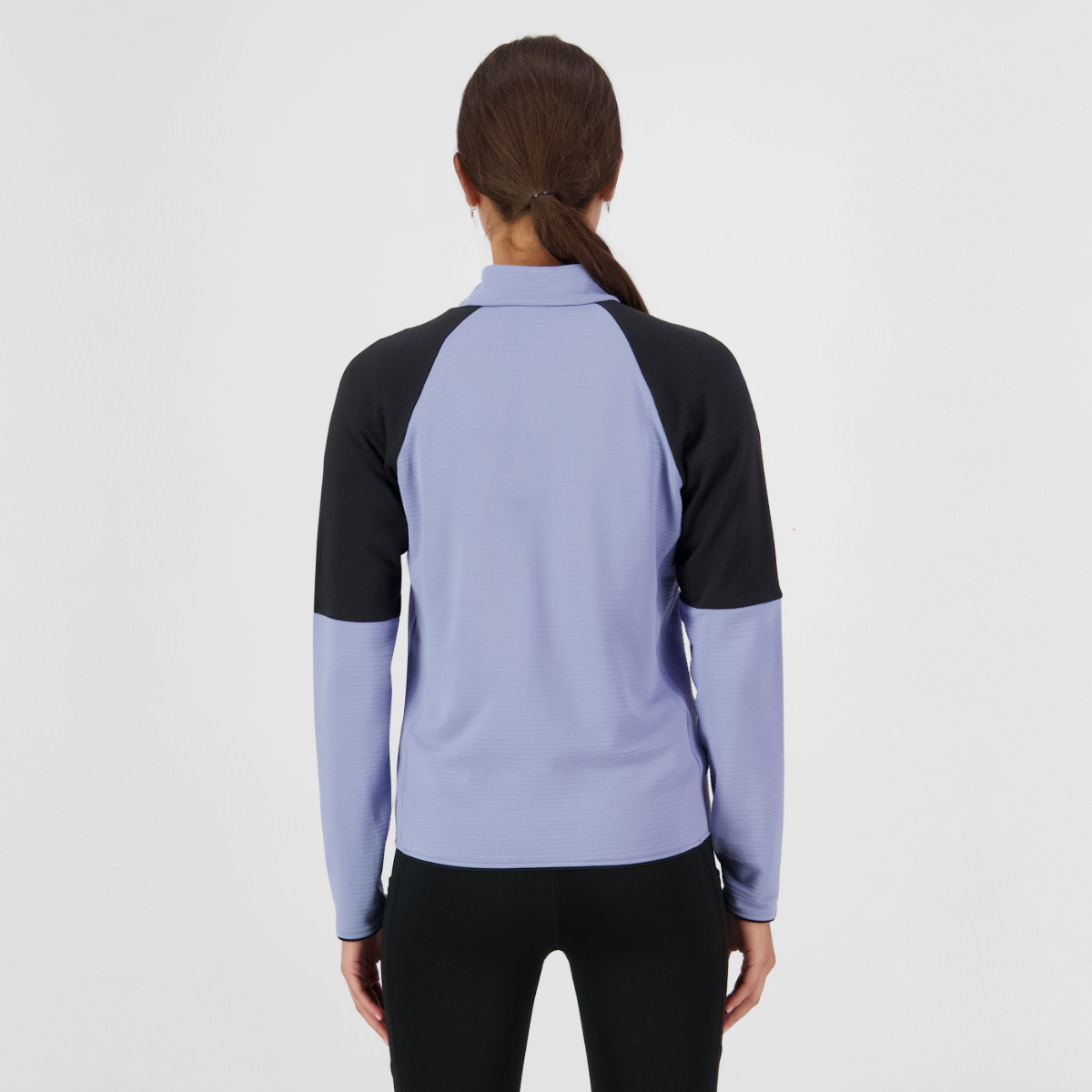Mons Royale (Sample) - Women's Quad Merino Fleece Jacket - Skyline/Black