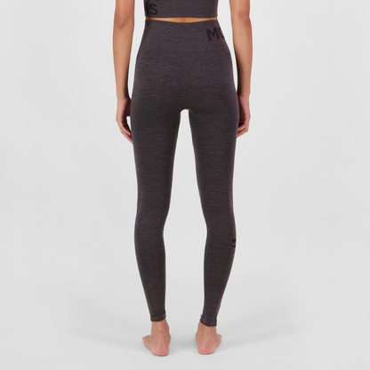 Mons Royale (Sample) - Women's Solace Merino Seamless Legging - Forged Iron
