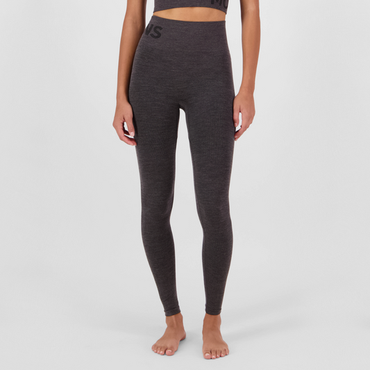 Mons Royale (Sample) - Women's Solace Merino Seamless Legging - Forged Iron