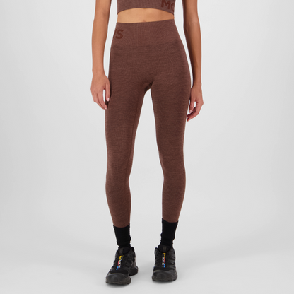 Mons Royale (Sample) - Women's Solace Merino Seamless Legging - Henna