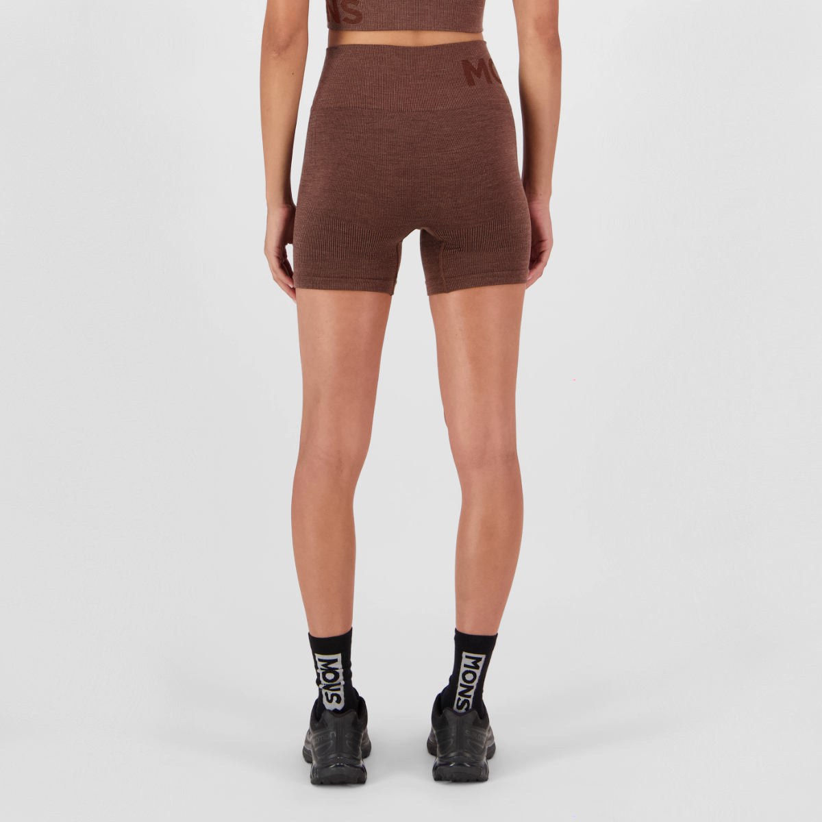 Mons Royale (Sample) - Women's Solace Merino Seamless Shorts - Henna