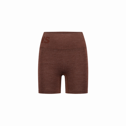 Mons Royale (Sample) - Women's Solace Merino Seamless Shorts - Henna