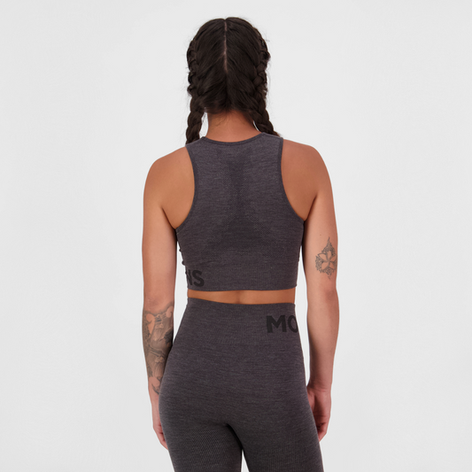 Mons Royale (Sample) - Women's Solace Merino Seamless Tank - Forged Iron