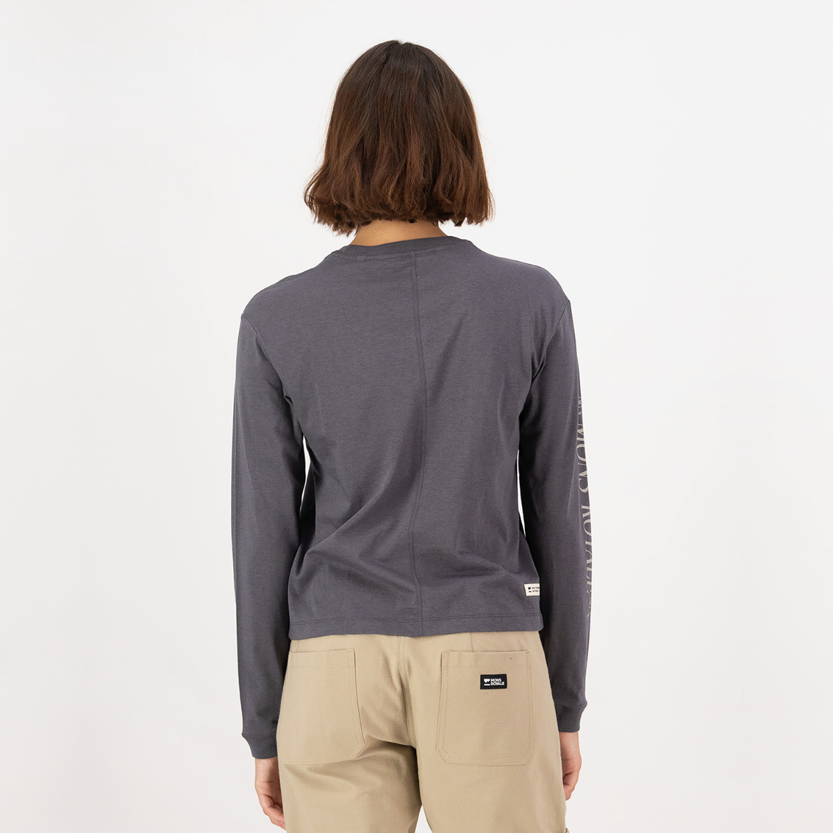 Mons Royale (Sample) - Women's Yonder Merino Organic Cotton Long Sleeve - Vintage Black