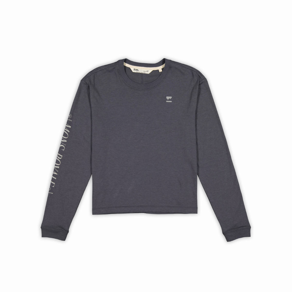 Mons Royale (Sample) - Women's Yonder Merino Organic Cotton Long Sleeve - Vintage Black