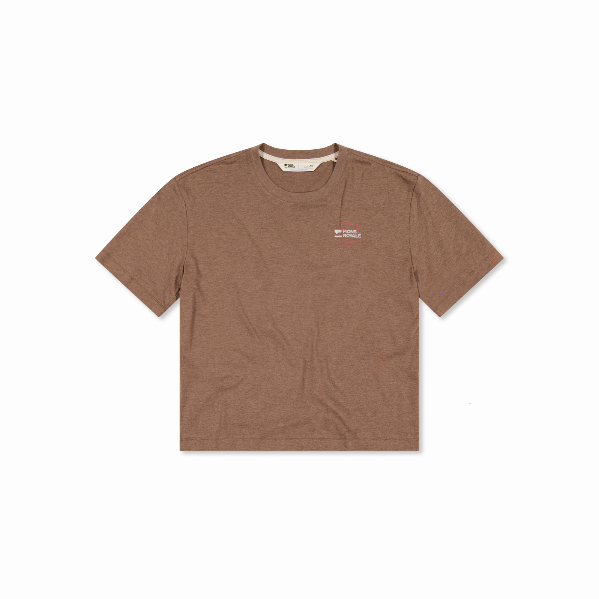 Mons Royale (Sample) - Women's Yonder Merino Organic Cotton T-Shirt - Mocha