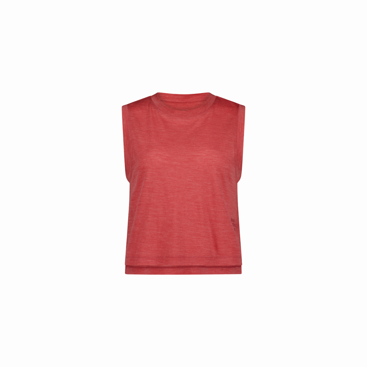 Mons Royale (Sample) - Women's Zephyr Merino Tencel Boxy Tank - Watermelon