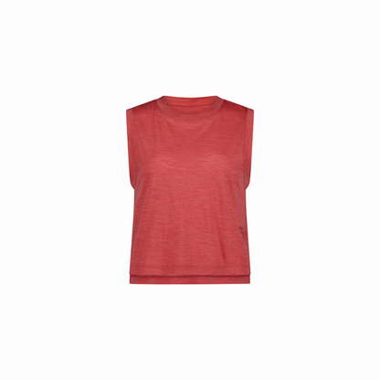 Mons Royale (Sample) - Women's Zephyr Merino Tencel Boxy Tank - Watermelon