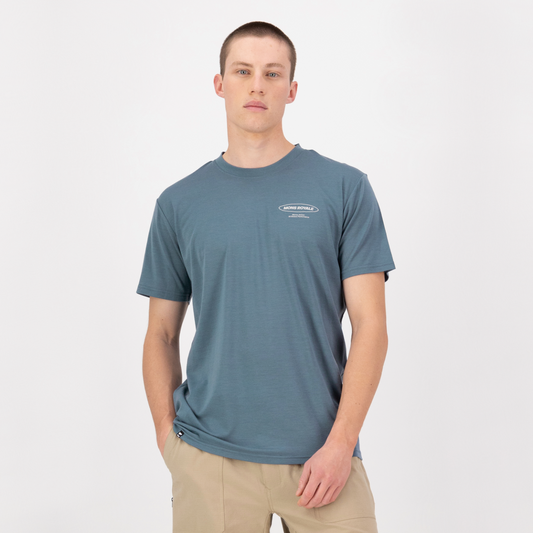 Mons Royale - Men's Icon Merino Classic T-Shirt - Goblin Blue