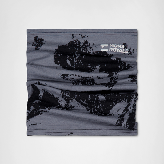 Mons Royale - Unisex Daily Dose Merino Neckwarmer - Mtn Pixel Grey