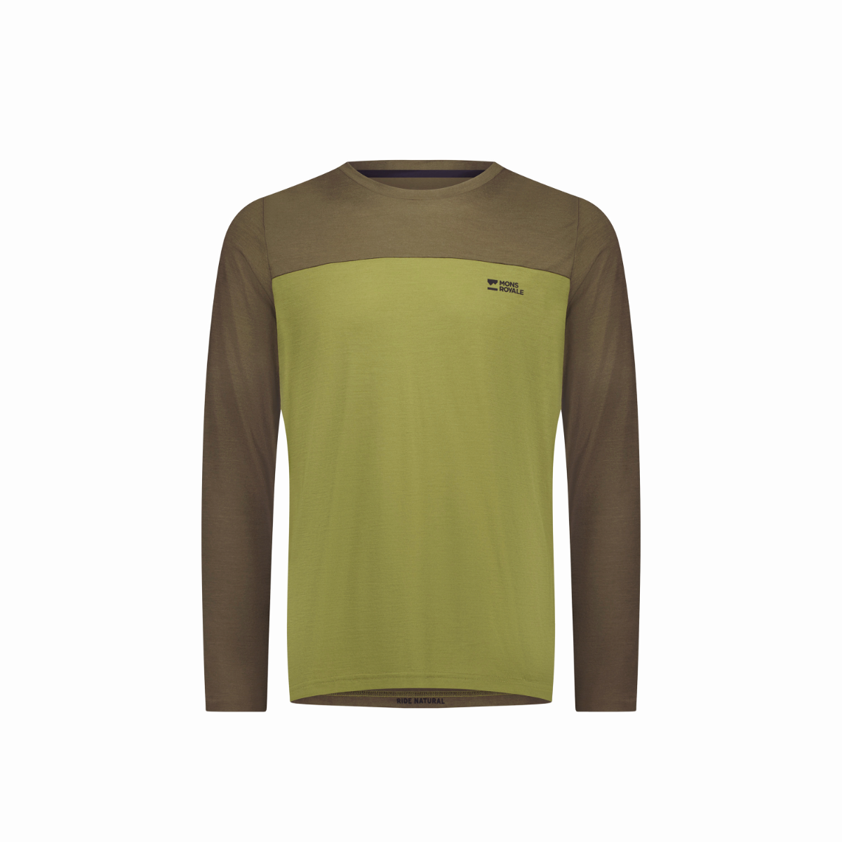 Mons Royale - Men's Diversion Merino Bike Jersey Long Sleeve - Fern/Olive