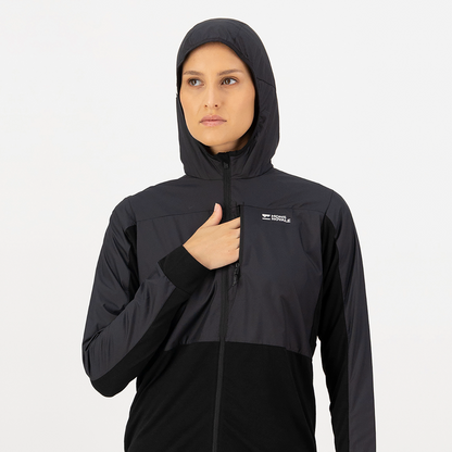 Mons Royale - Women's Diversion Merino Wind Jacket - Black - Futureproof.life