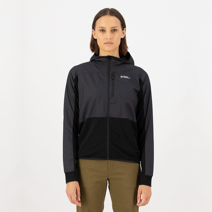 Mons Royale - Women's Diversion Merino Wind Jacket - Black - Futureproof.life