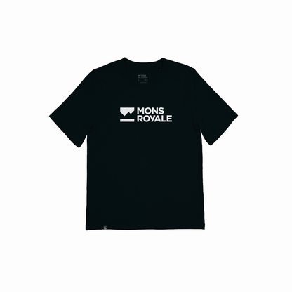 Mons Royale - Women's Icon Merino T-Shirt - Black - Futureproof.life