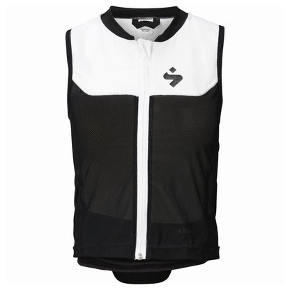 Sweet Protection - Unisex Back Protector Race Vest Junior - True Black/Snow White - Futureproof.life