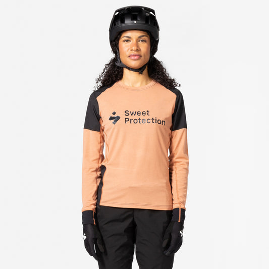 Sweet Protection - Women's Hunter Merino Hybrid LS Jersey - Rosebrown