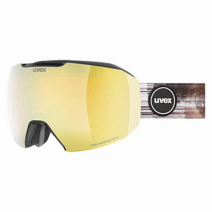 Uvex - Unisex Epic ATTRACT Goggles - Black Matt/Gold/Orange - Futureproof.life