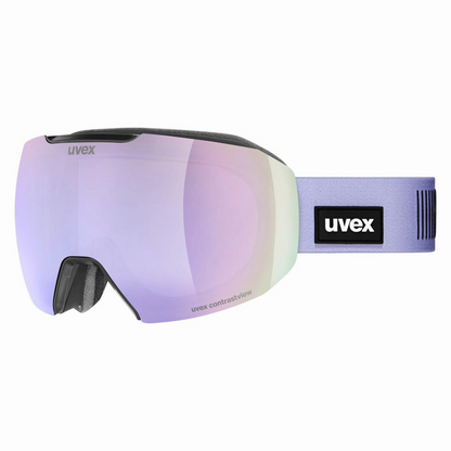 Uvex - Unisex Epic ATTRACT Goggles - Black Matt/Lavender/Yellow - Futureproof.life